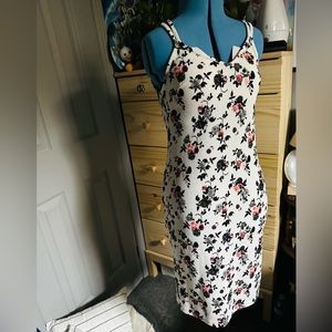 Floral Stretch Bodycon Dress